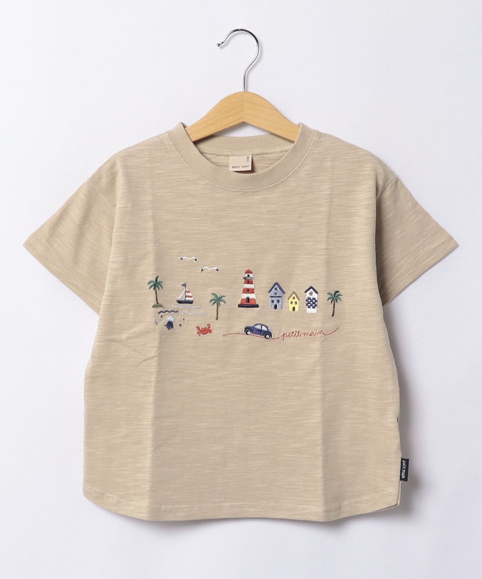 プティマイン/【接触冷感】マリンタウンTシャツ