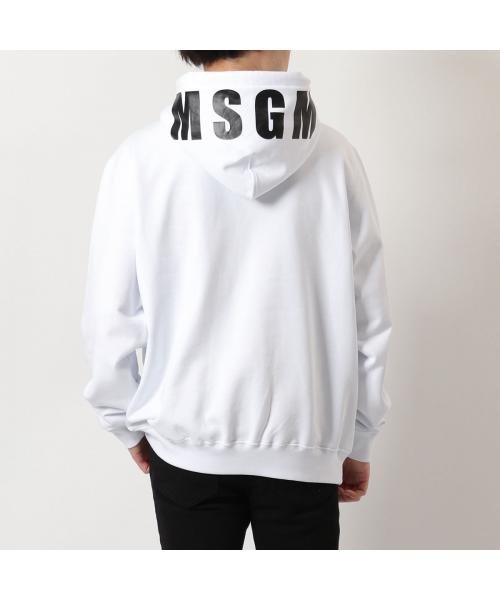 MSGM プルオーバー パーカー MM535 フードロゴ