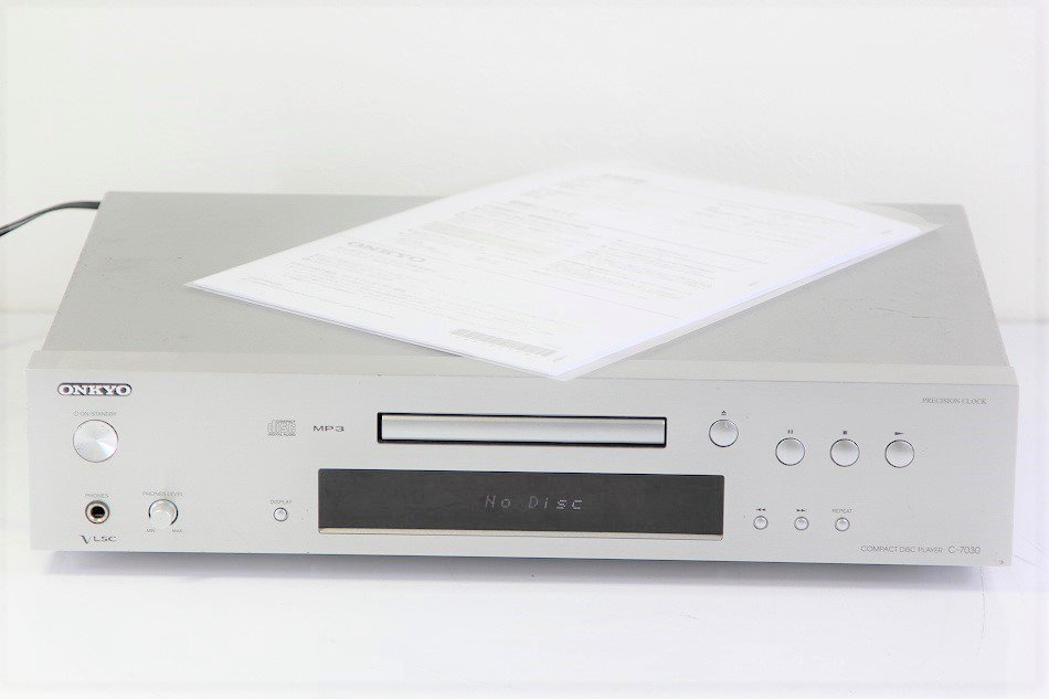 ONKYO CDプレーヤー シルバー C-7030(S)【中古品】