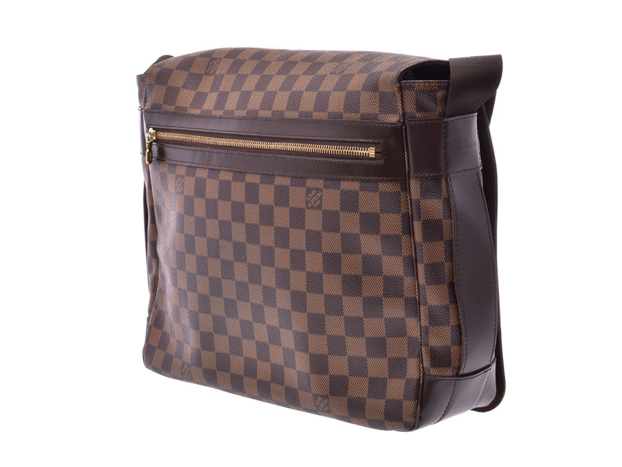 ルイヴィトン ダミエ バスティーユ ブラウン N45258 メンズ レディース 本革 ショルダーバッグ ABランク LOUIS VUITTON 中古 