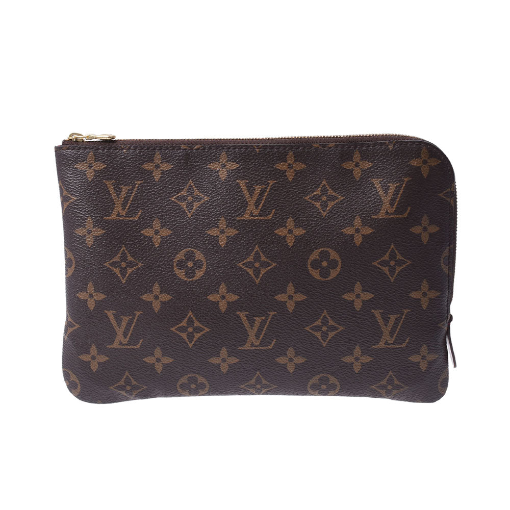 LOUIS VUITTON ルイヴィトン モノグラム エテュイヴォワヤージュPM クラッチバッグ フューシャ M44148 ユニセックス モノグラムキャンバス ポーチ ABランク 中古 