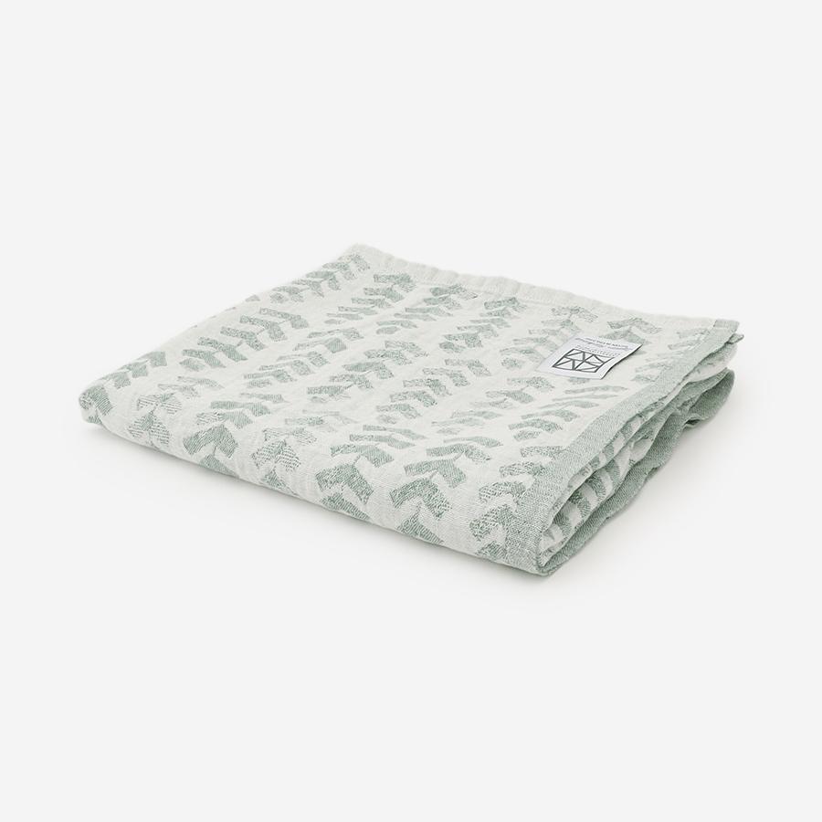 LAPUAN KANKURIT | RUUSU Multi-use towel 95×180cm white-aspen green