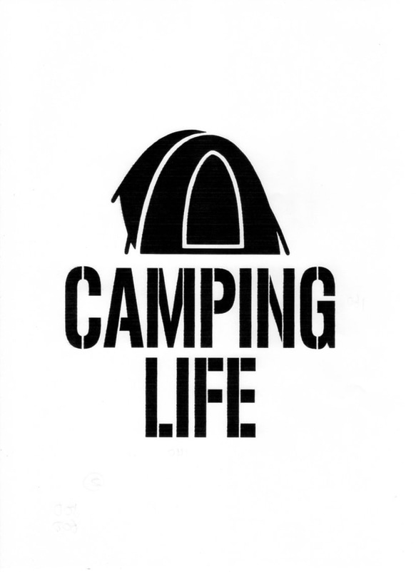 ＣＡＭＰ　ＬＩＦＥ　カッティングステッカー　２