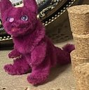 モールアート 赤ワイン  猫ちゃん ミニチュア モールベア にっこり 個性的