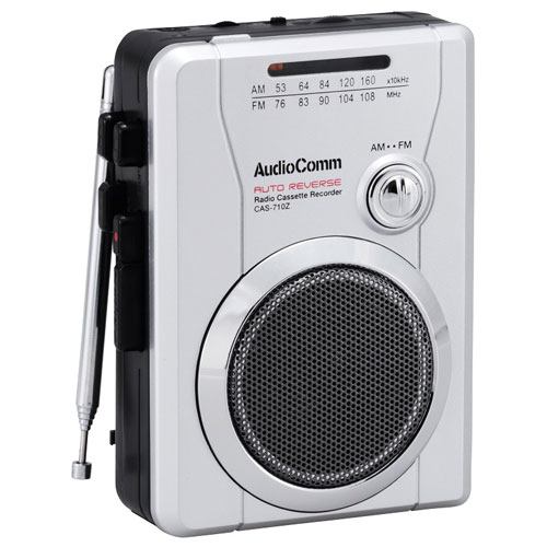 オーム電機 CAS-710Z AudioComm AM／FMラジオカセットレコーダー