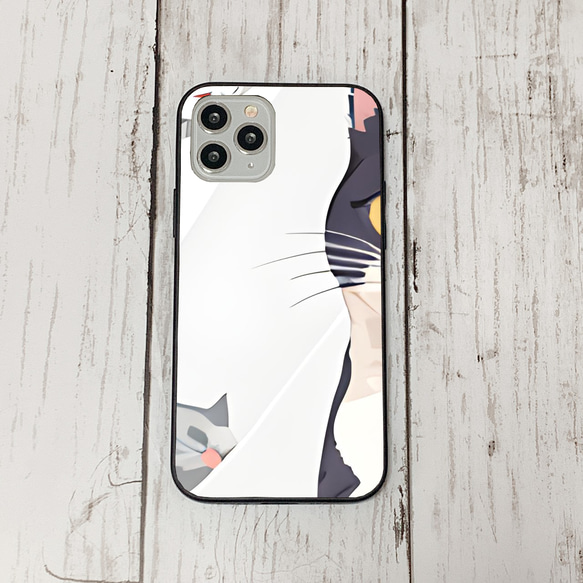 iphoneケース2-3-37 iphone 強化ガラス ねこ・猫・ネコ 箱2 かわいい アイフォン iface