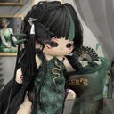 30cmぬいぐるみ着せ替え服 緑色チャイナドレス 着せ替えぬいぐるみ ぬいぐるみ アニメキュートぬいぐるみ 青蛇と緑の竹のセット