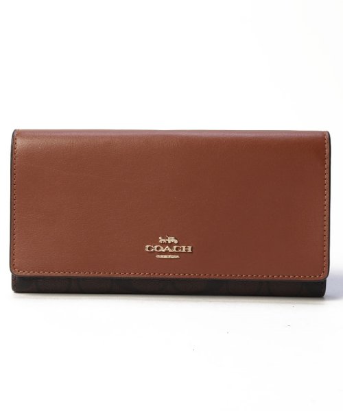 コーチ C5966 長財布 SLIM TRIFOLD WALLET スリム シグネチャー レディース