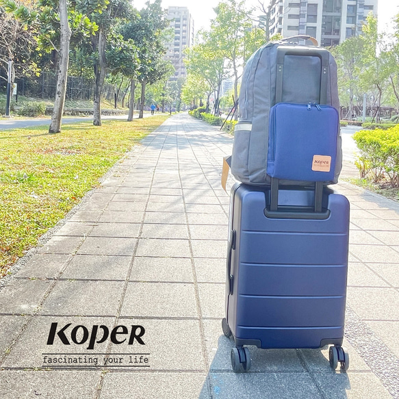 【KOPER】Heart Bag-Travel Storage Backpack アイアングレーブルー＋ネイビーブルー