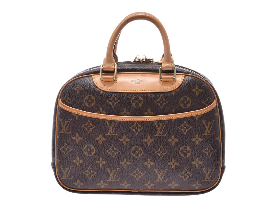 ルイヴィトン モノグラム トゥルーヴィル ブラウン M42228 レディース メンズ 本革 ハンドバッグ Bランク LOUIS VUITTON 中古 