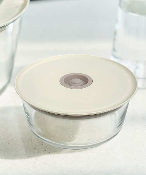 FIKA GLASS 耐熱ガラス製食品保存容器 丸型タイプ 850ml単品