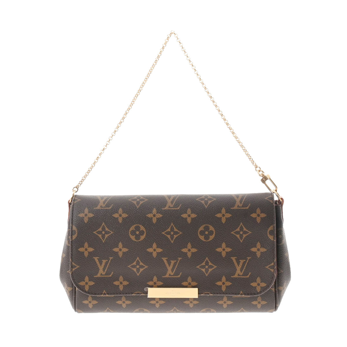 LOUIS VUITTON ルイヴィトン モノグラム フェイボリットMM ブラウン M40718 レディース モノグラムキャンバス ショルダーバッグ Aランク 中古 