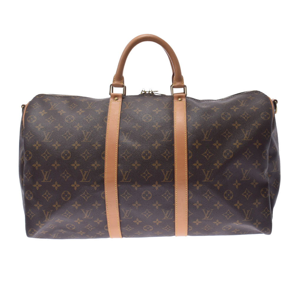 LOUIS VUITTON ルイヴィトン モノグラム キーポルバンドリエール50 ブラウン M41416  ユニセックス モノグラムキャンバス ボストンバッグ ABランク 中古 