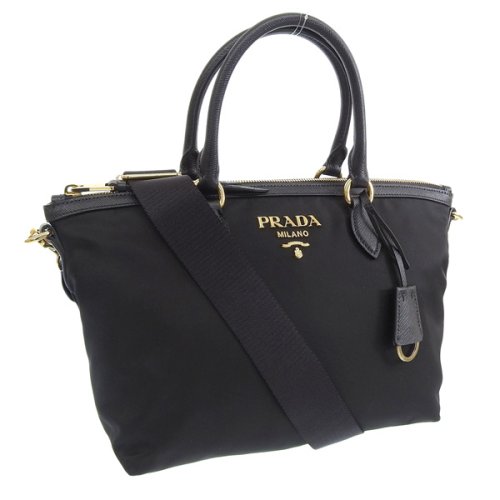 PRADA プラダ TESSUTO SAFFIANO テスート サフィアーノ ショルダー バッグ トート バッグ 2WAY