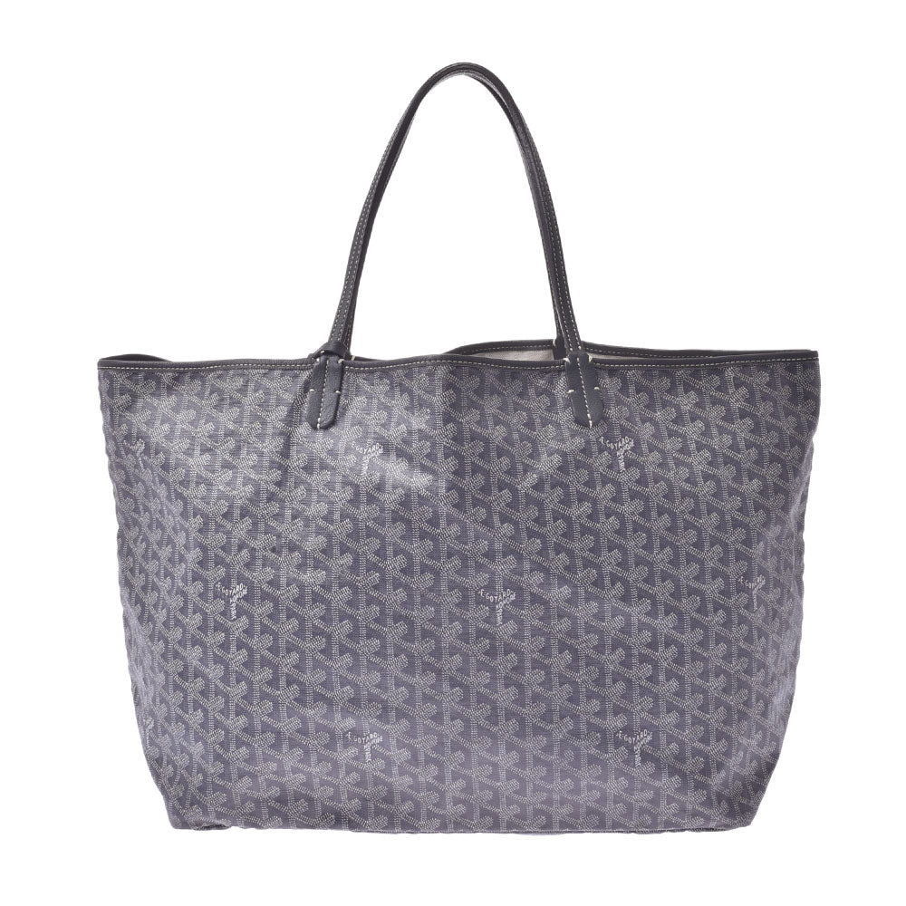 GOYARD ゴヤール サンルイGM  グレー ユニセックス PVC/レザー トートバッグ ABランク 中古 