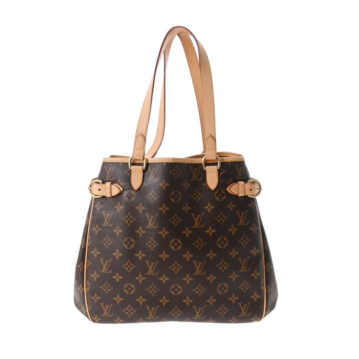 LOUIS VUITTON ルイヴィトン モノグラム バティニョール ヴェルティカル ブラウン M51153 レディース モノグラムキャンバス トートバッグ ABランク 中古 