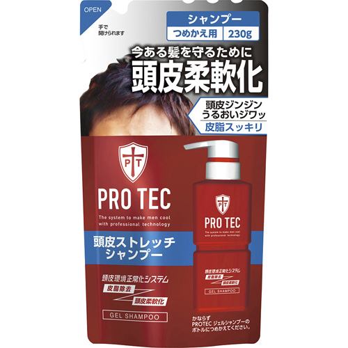 ライオン（LION） プロテク (PRO TEC) 頭皮ストレッチ シャンプー つめかえ用 (230g)