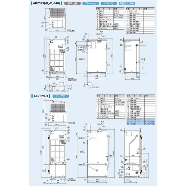 ダイキン工業 インバータオイルコン9型 AKZ329-BCT 1PC（直送品）