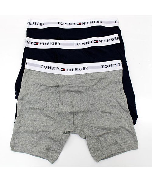 TOMMY HILFIGER トミー ヒルフィガー 3枚セット コットン ストレッチ クラシック メンズ ボクサーパンツ 下着 アンダーウェア トランクス