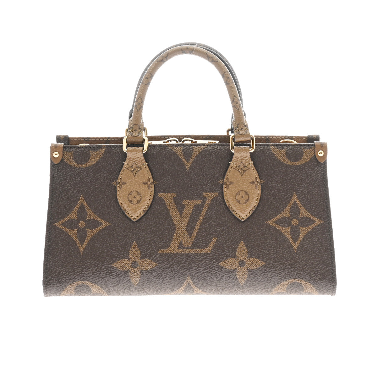 LOUIS VUITTON ルイヴィトン モノグラムジャイアント オンザゴー EW 2WAYショルダー ブラウン M46653 レディース モノグラムキャンバス ハンドバッグ 新同 中古 