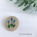 【mini】チューリップの刺繍ブローチ③