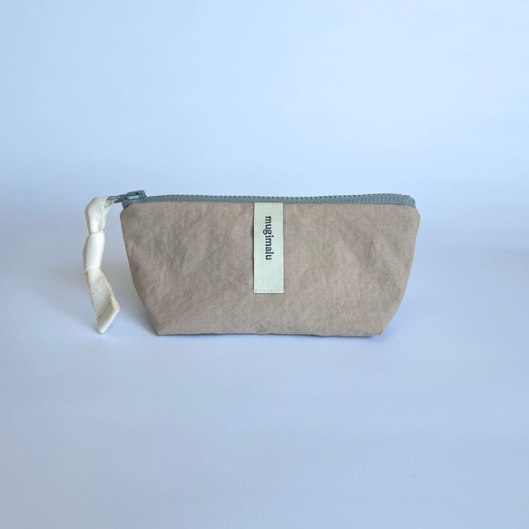 poitto16 マチ5 天然色素染NYLON POUCH ..Common Fig..