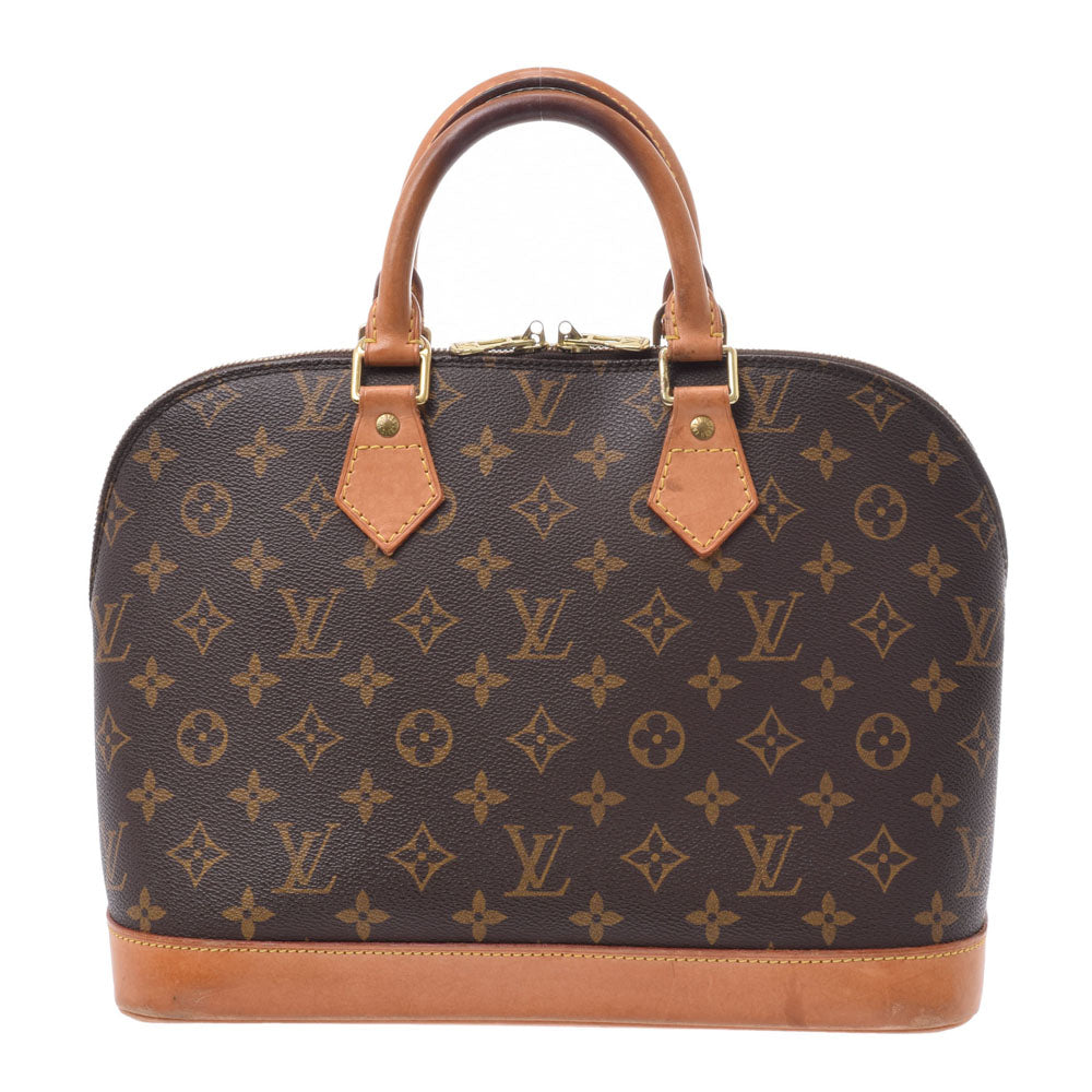 LOUIS VUITTON ルイヴィトン モノグラム アルマ ブラウン M51130 レディース モノグラムキャンバス レザー ハンドバッグ Bランク 中古 