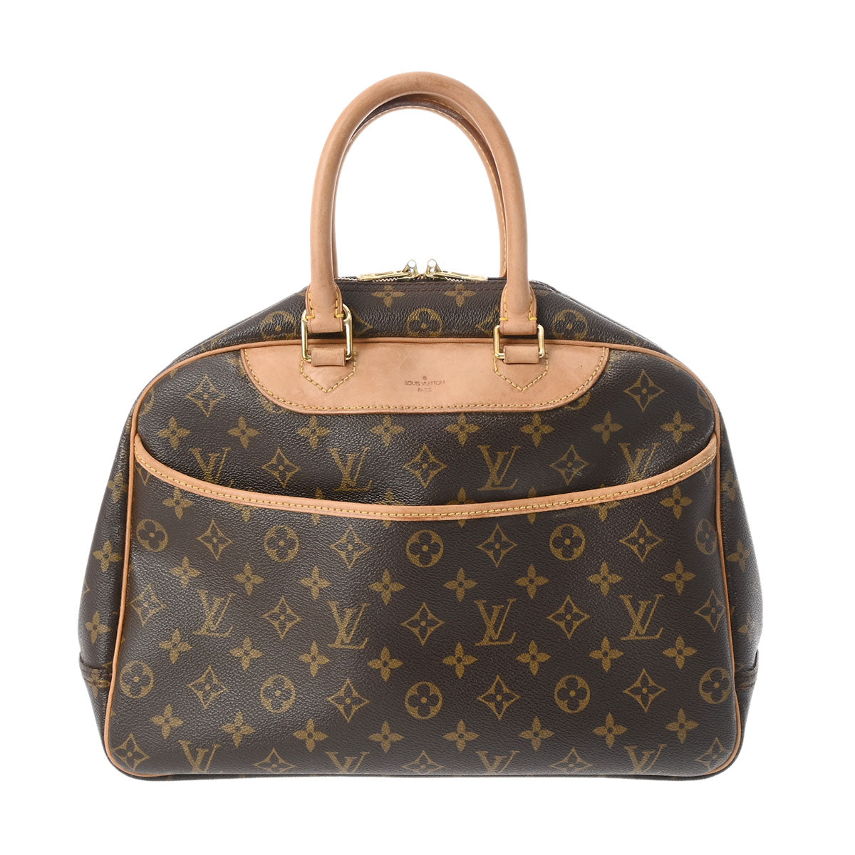 LOUIS VUITTON ルイヴィトン モノグラム ドーヴィル ブラウン M47270 レディース モノグラムキャンバス ハンドバッグ Bランク 中古 