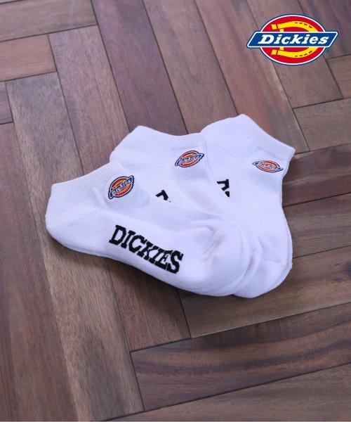 【DICKIES/ディッキーズ】ロゴ刺繍 くるぶしソックス(3足セット)