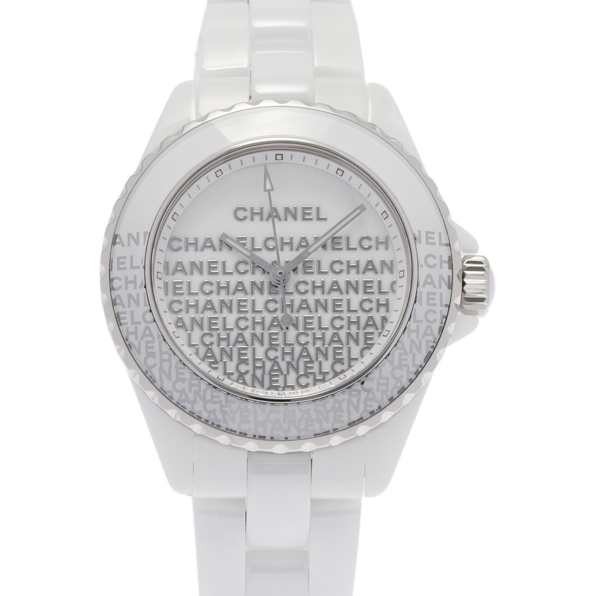 CHANEL シャネル J12 ウォンテッド H7419 レディース 白セラミック 腕時計 クオーツ ホワイト文字盤 Aランク 中古 