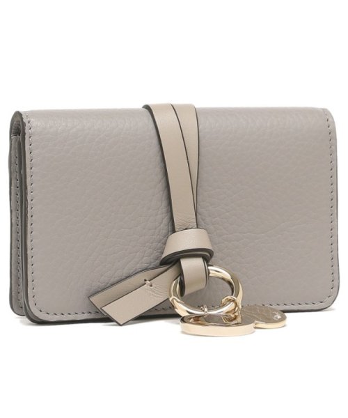 クロエ カードケース アルファベット グレー レディース CHLOE CHC21WP015F57 053