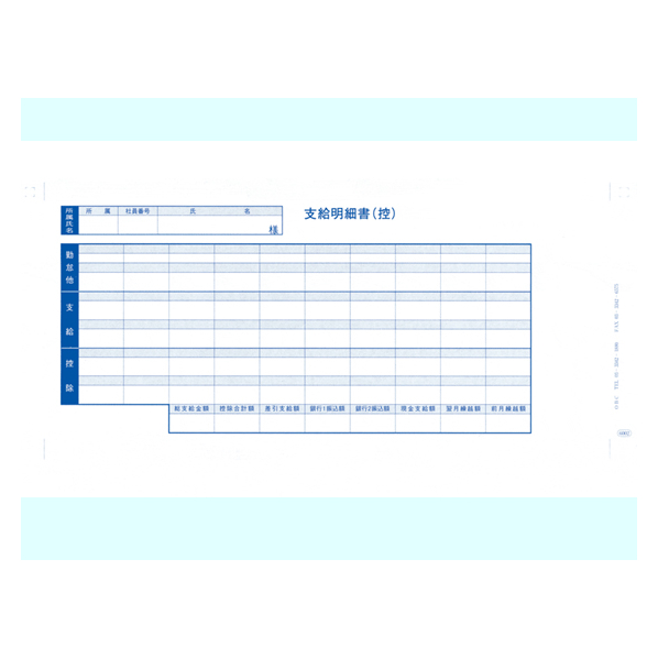 OBC 袋とじ支給明細書6002 300枚 F846889-6002