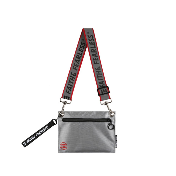 FF-FOLD BAG_SLIVER＆DARK REDシルバーグレーディープレッド