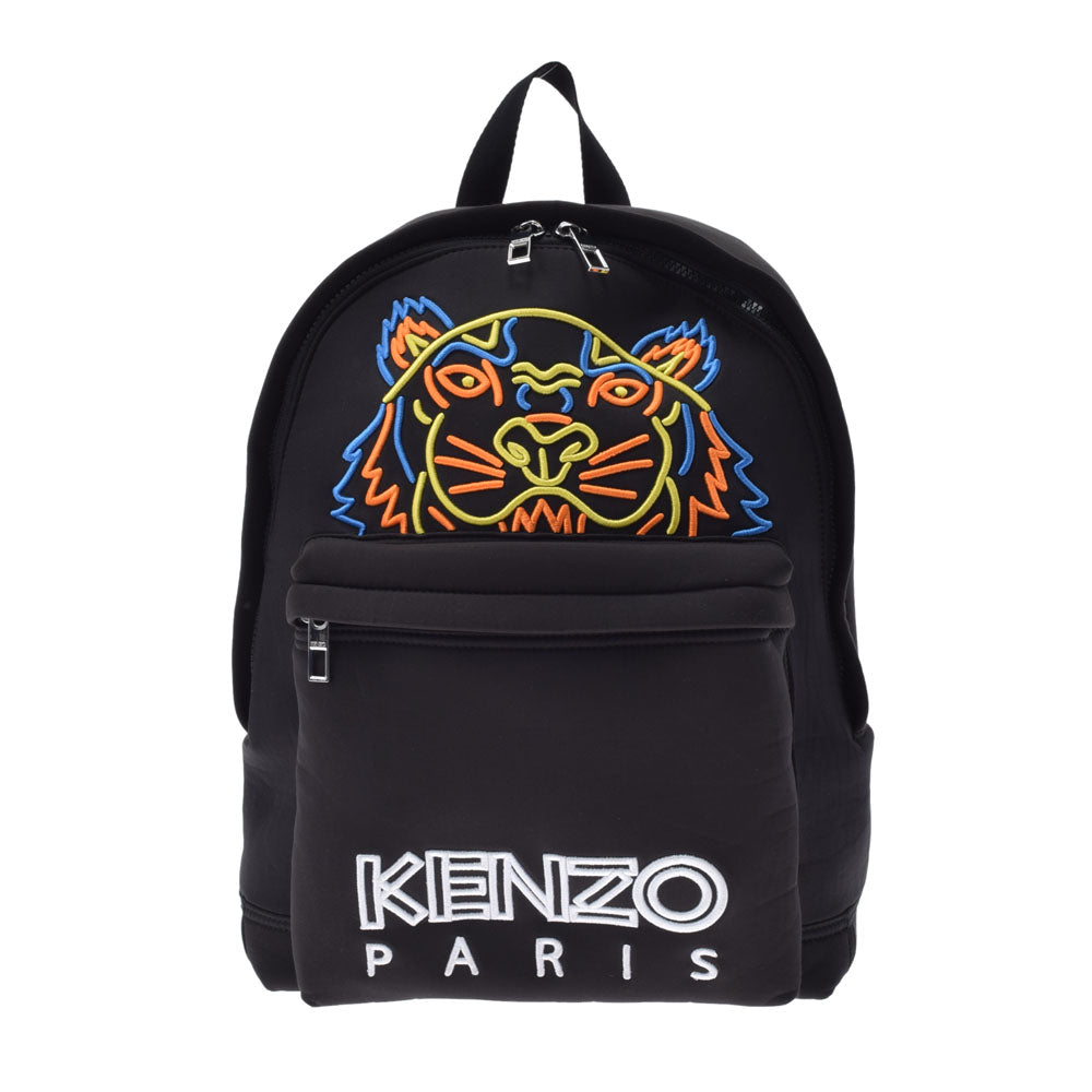 KENZO ケンゾー バッグパック 黒/マルチ ユニセックス  コットン/ナイロン リュック・デイパック Aランク 中古 