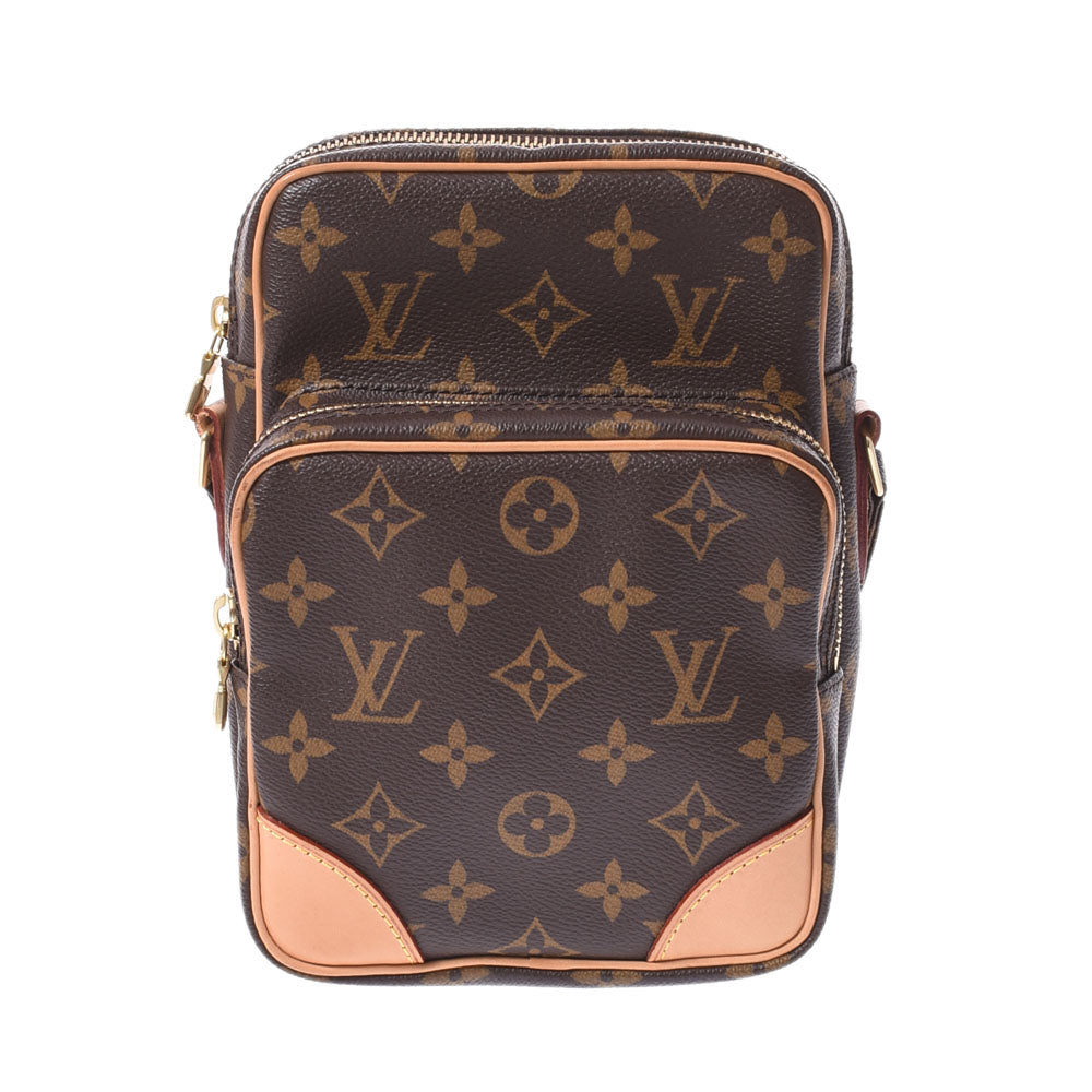 LOUIS VUITTON ルイヴィトン モノグラム アマゾン ブラウン M45236 レディース モノグラムキャンバス レザー ショルダーバッグ Aランク 中古 