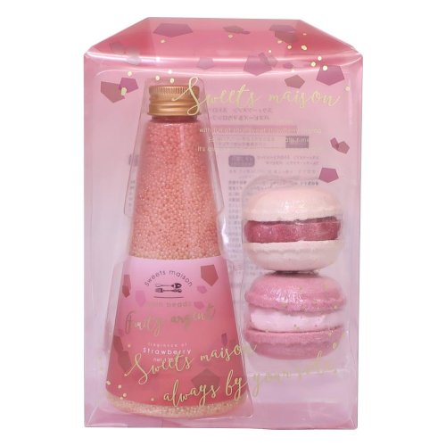 sweets maison スウィーツメゾン 入浴剤 Bath beads＆macaron fizz 2p set ノルコーポレーション 女性 おしゃれ ギフト