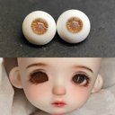 【12mm14mm16mm18mm】 ドールアイ ハンドメイドドール bjd 目 サイズ14/7 オビツ11アイ-4722