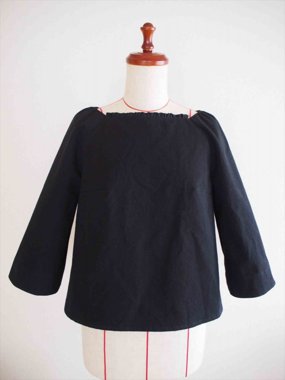 《sale》Veronica -black blouse-