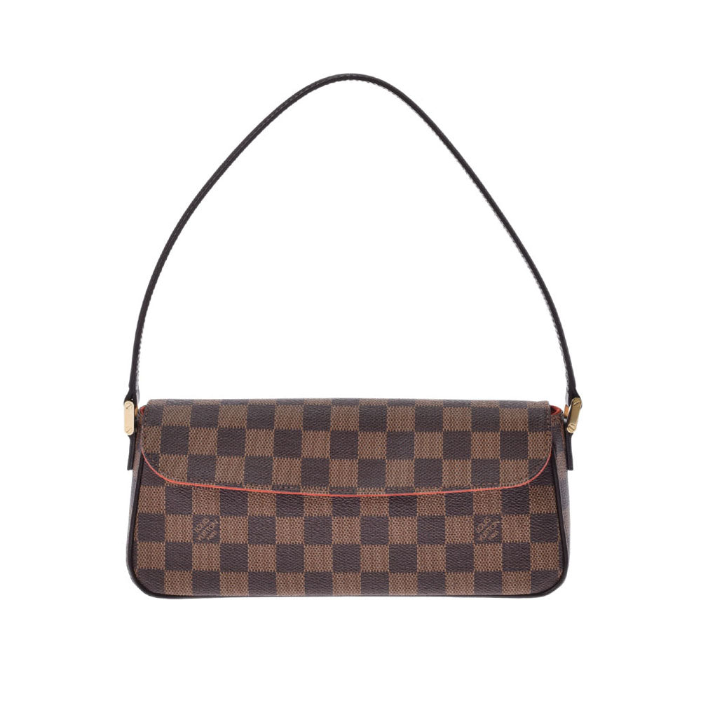 LOUIS VUITTON ルイヴィトン ダミエ レコレーター ブラウン N51299 レディース レザー ハンドバッグ Aランク 中古 