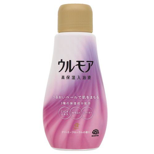 アース製薬 ウルモア 高保湿入浴液 クリーミーフローラルの香り 入浴剤 600ml