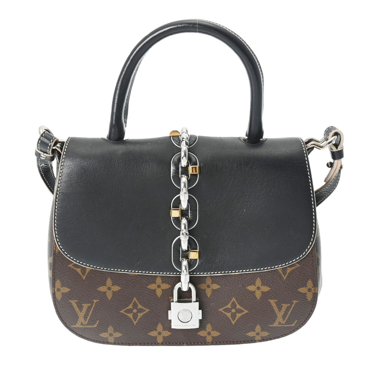 LOUIS VUITTON ルイヴィトン モノグラム チェーンイット PM 2WAY ノワール M44115 レディース モノグラムキャンバス ハンドバッグ ABランク 中古 