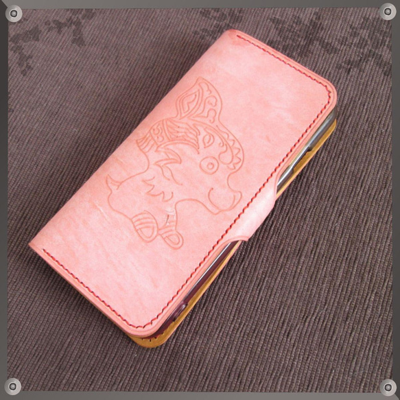 iPhone・CASE -チワワ-　スライド式手帳型ケース