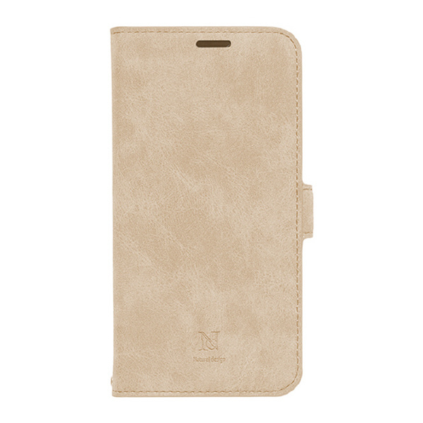 NATURALdesign iPhone 14 Plus用手帳型ケース ストラップ付 STYLE NATURAL エクリュ IP22-67-VS09