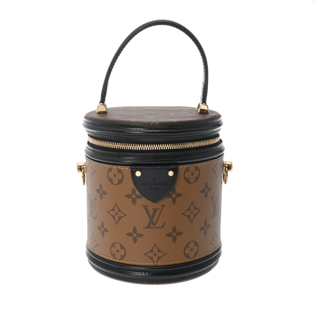 LOUIS VUITTON ルイヴィトン モノグラムリバース カンヌ ブラウン M43986 レディース モノグラムリバースキャンバス 2WAYバッグ Aランク 中古 