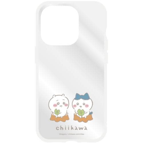 グルマンディーズ CK-14A ちいかわ IIII fit Clear iPhone 14 Pro ／ 13 Pro対応ケース はっぱ CK14A