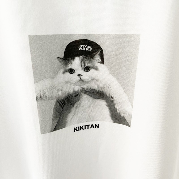 ねこ　フォトプリント　Tシャツ　ゆったりサイズ