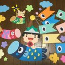 ☆大きな壁面飾り☆一緒に作ろう！こいのぼり こどもの日 製作 幼稚園 保育園 施設 病院