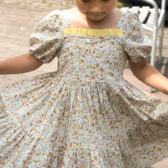 ベビーワンピース 【size80/size95 】ふんわり広がるスカート　幼児　赤ちゃん 女の子ワンピース　夏ワンピース