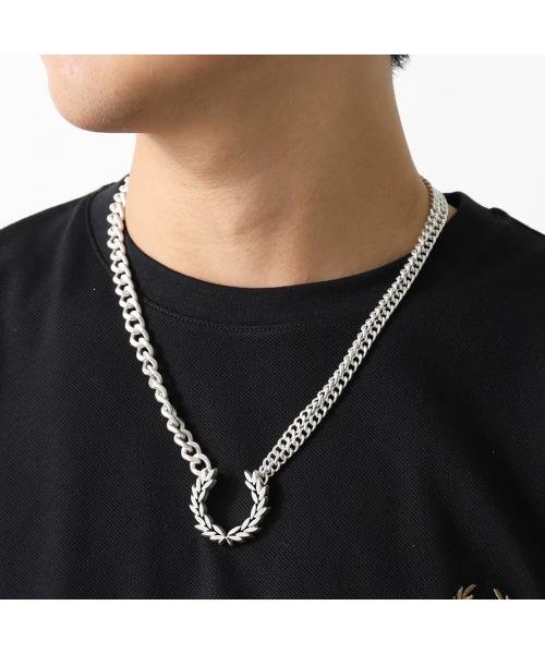 FRED PERRY ネックレス MS6707 DBL CHAIN LAUREL WRTH NECKLACE