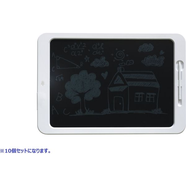 ナカガミ　19インチ　電子おえかきボード　SMALY-MM19WH　1セット（10個）（直送品）